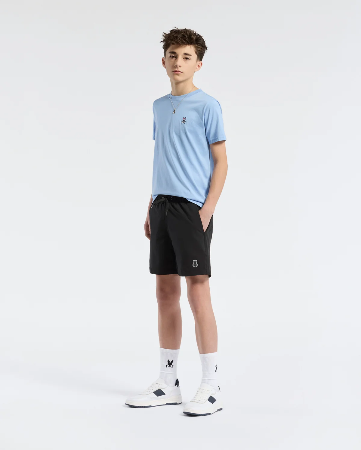 Short de baño con estampado de estilo hidrocrómico Samos
