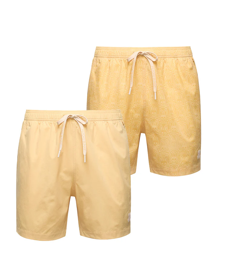 Short de baño con estampado de estilo hidrocrómico Samos