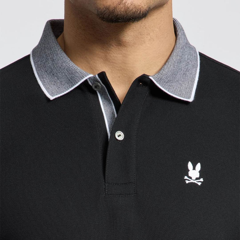 POLO CON CUELLO CON MICRO RAYAS JONAS PARA CABALLERO – foto 1