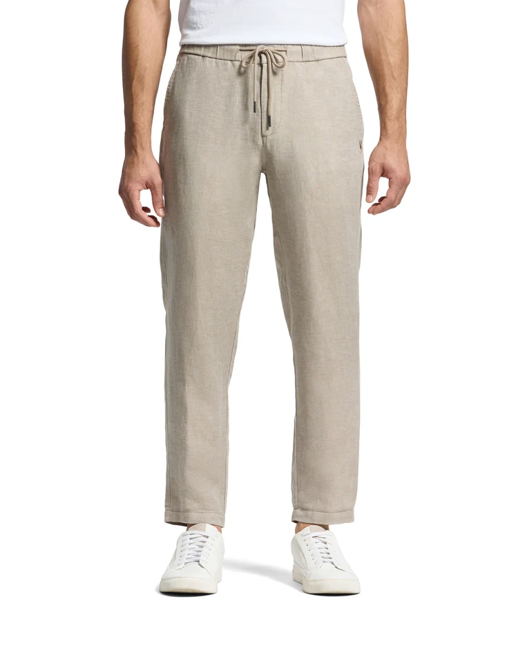 PANTALÓN DE MEZCLA DE LINO CON CORDÓN FATE PARA CABALLERO – foto 1