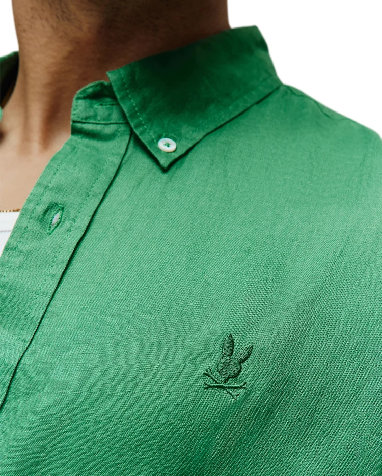 CAMISA MANGA CORTA DE LINO ALDINE PARA CABALLERO – foto 3