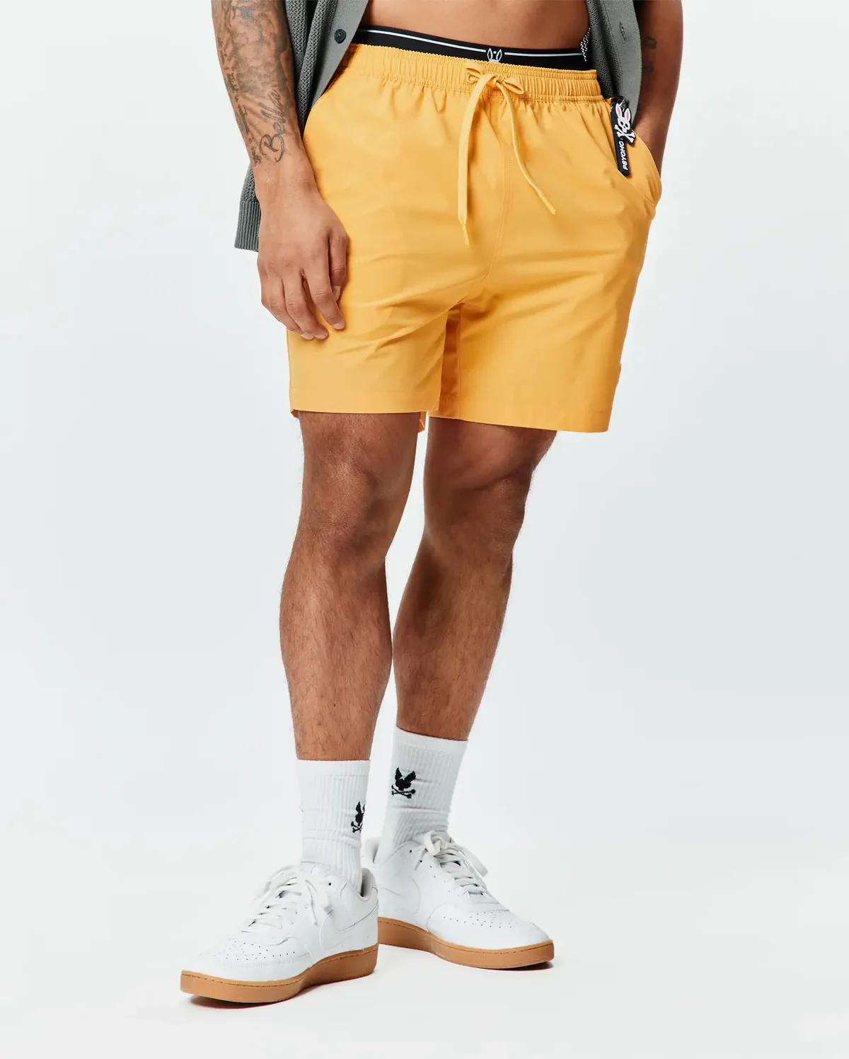 Short de baño con estampado de estilo hidrocrómico Samos