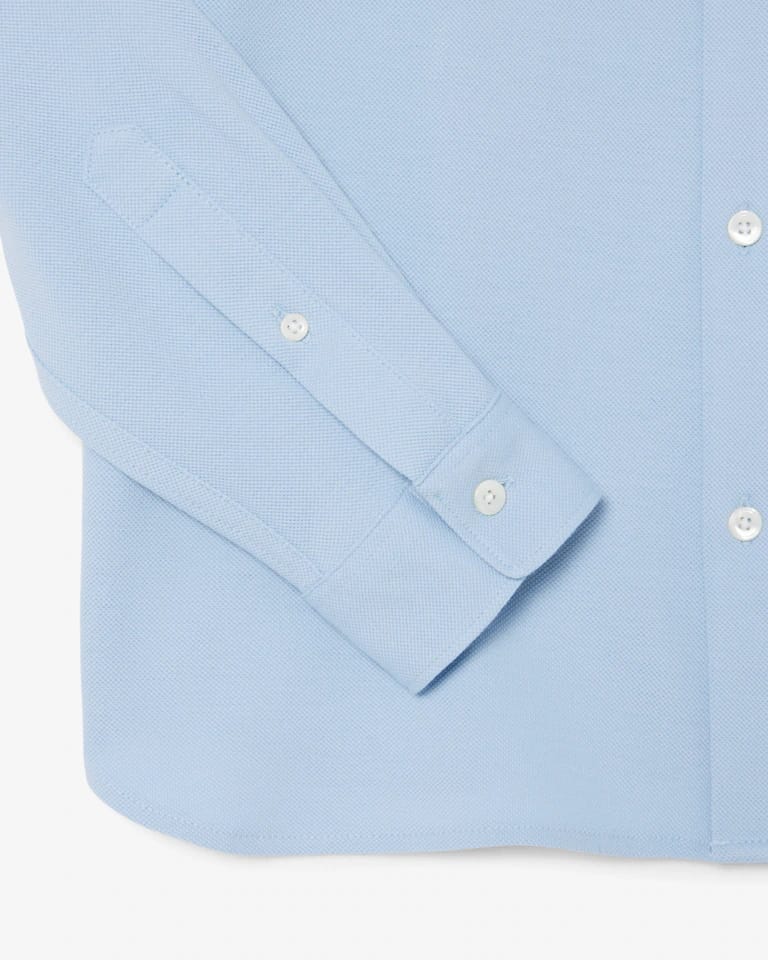 Camisa de hombre slim fit en piqué de algodón – foto 7