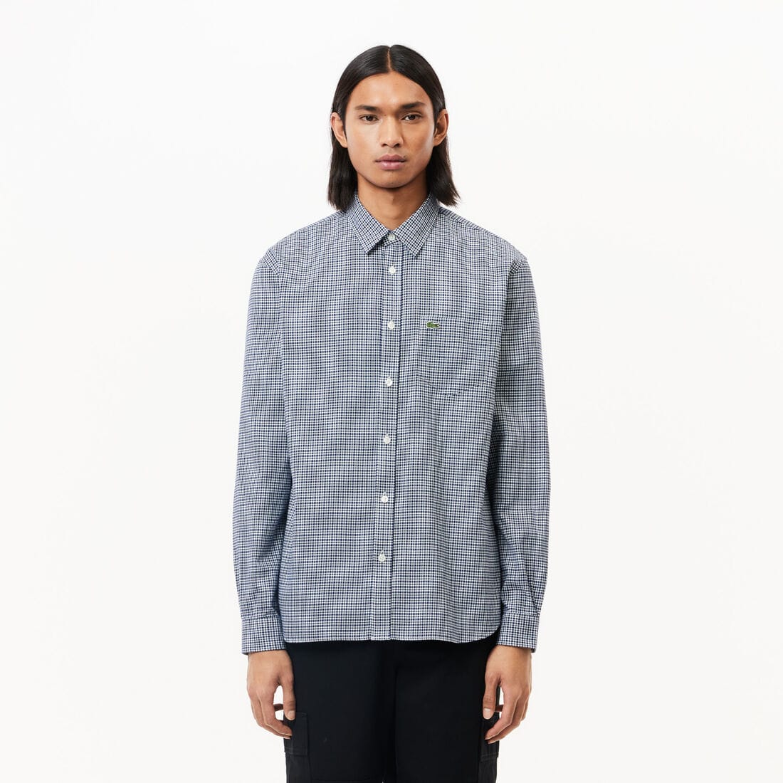 Camisa de franela de algodón de corte regular para hombre – foto 1