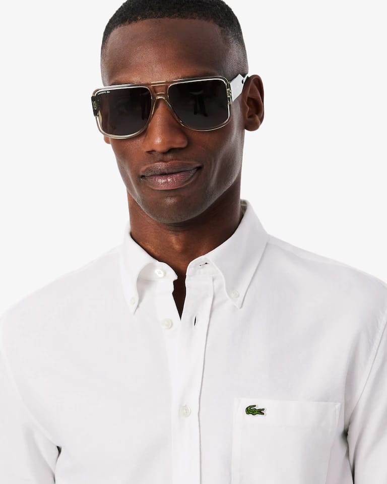 Camisa Oxford De Manga Corta Y Corte Regular Para Hombre – foto 2