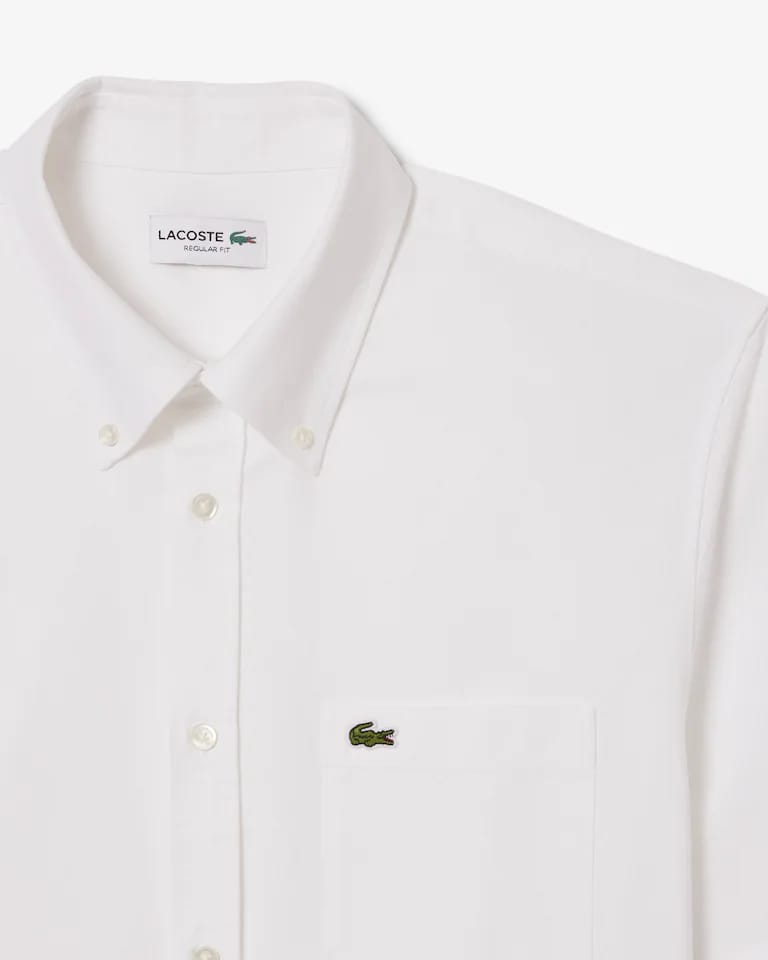 Camisa Oxford De Manga Corta Y Corte Regular Para Hombre – foto 6