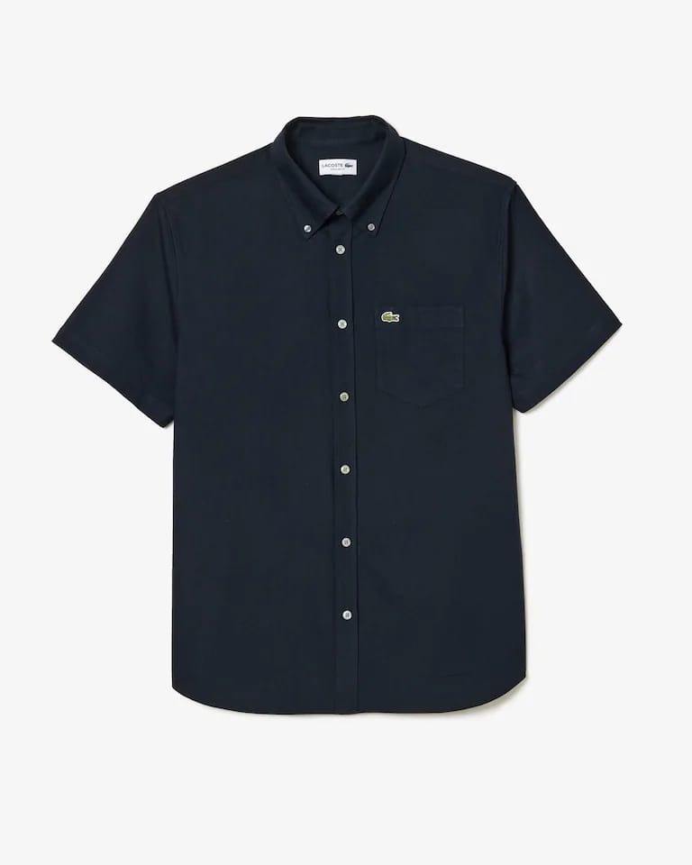 Camisa Oxford De Manga Corta Y Corte Regular Para Hombre – foto 5