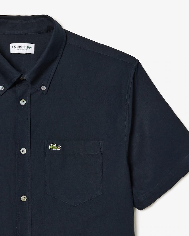 Camisa Oxford De Manga Corta Y Corte Regular Para Hombre – foto 6