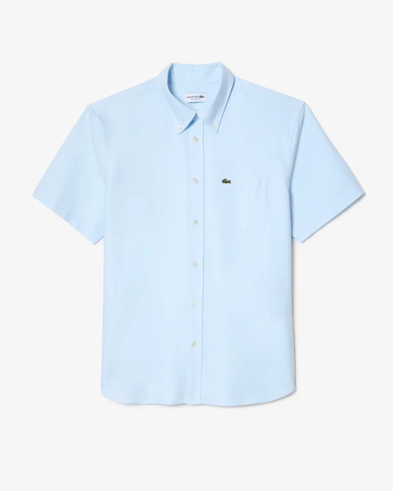 Camisa Oxford De Manga Corta Y Corte Regular Para Hombre – foto 5