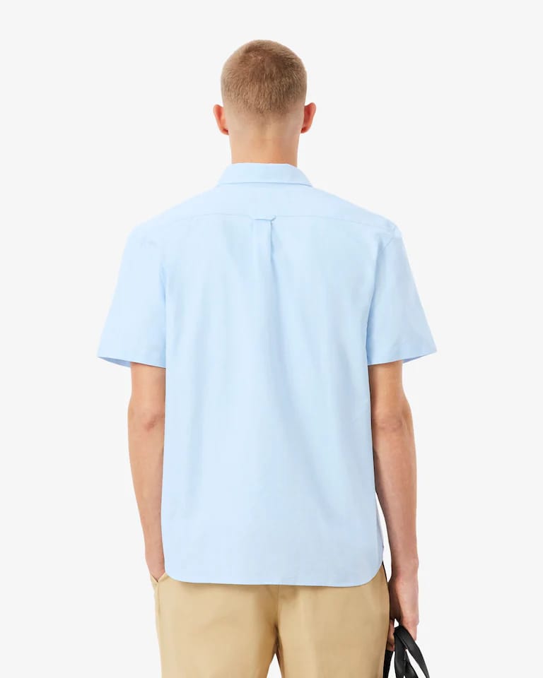Camisa Oxford De Manga Corta Y Corte Regular Para Hombre – foto 4