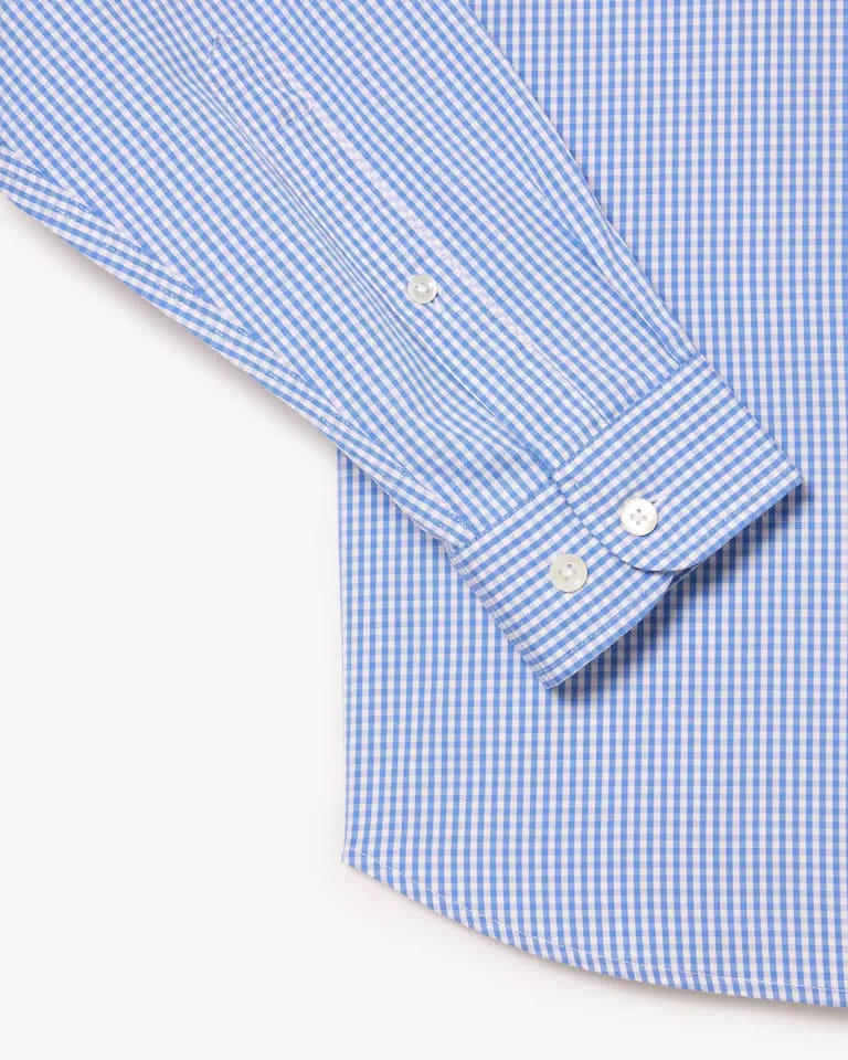 Camisa de corte regular de algodón de cuadros – foto 5
