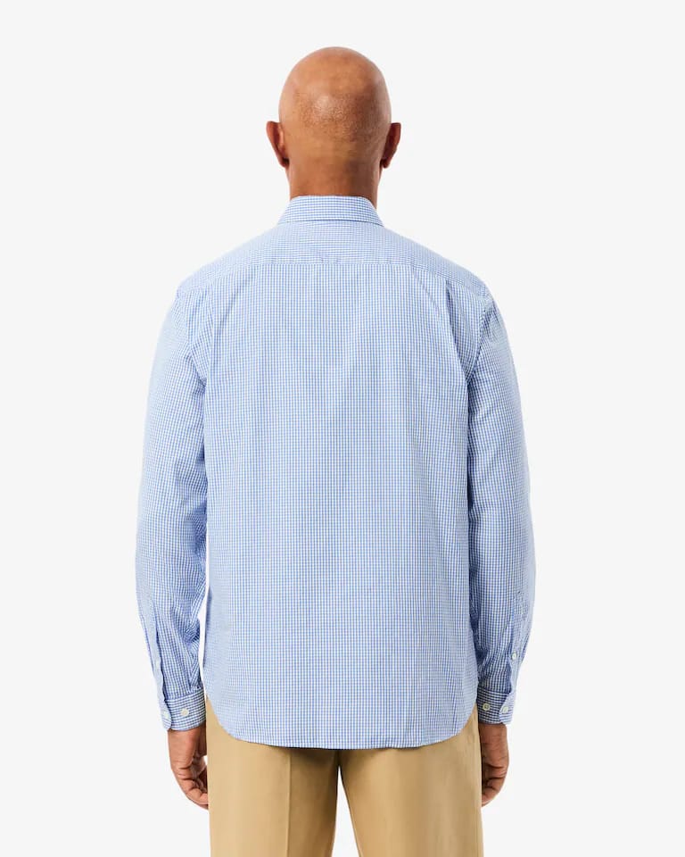 Camisa de corte regular de algodón de cuadros – foto 3