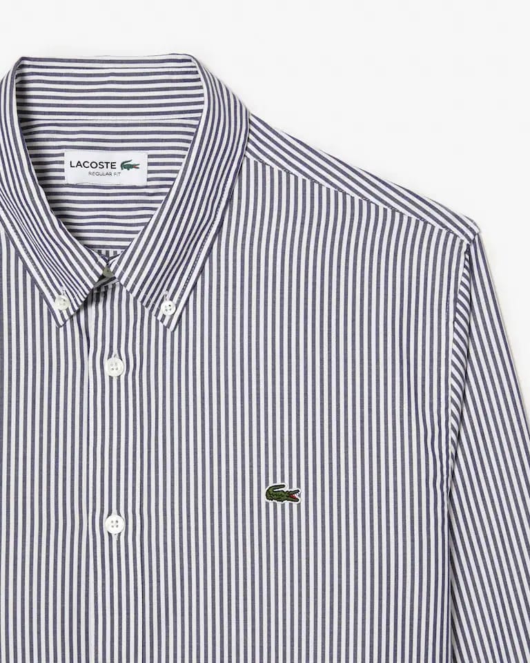 Camisa Regular Fit De Algodón A Rayas – foto 5