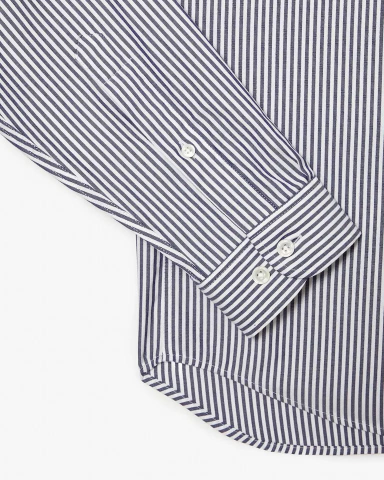 Camisa Regular Fit De Algodón A Rayas – foto 7