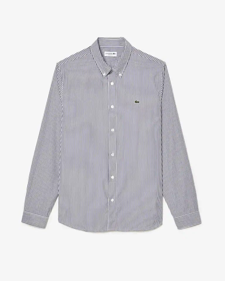 Camisa Regular Fit De Algodón A Rayas – foto 4