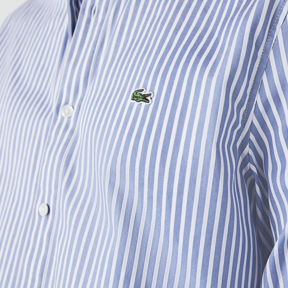 Camisa Regular Fit De Algodón A Rayas – foto 7