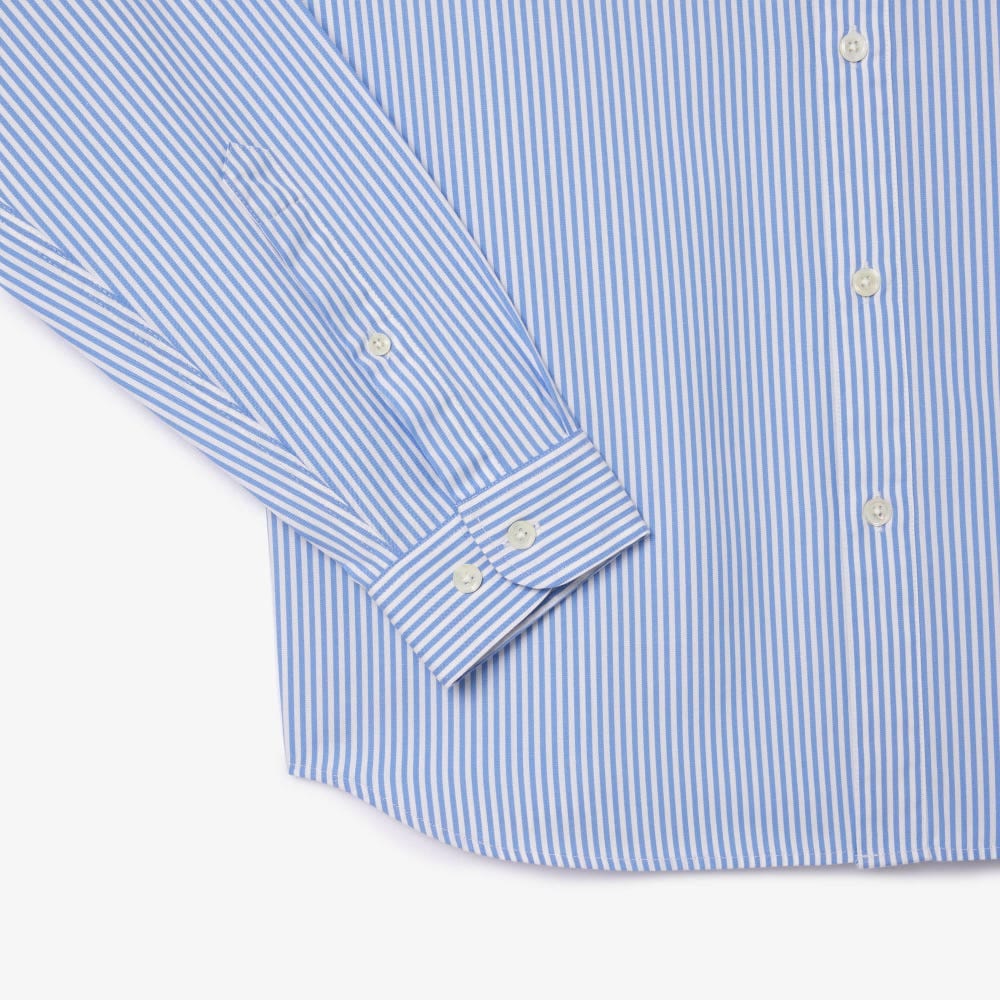 Camisa Regular Fit De Algodón A Rayas – foto 8