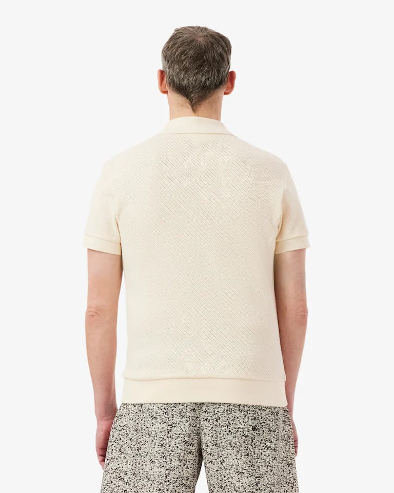 Polo De Algodón De Encaje De Corte Regular – foto 4
