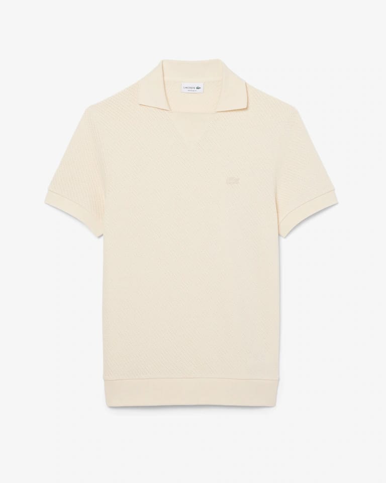 Polo De Algodón De Encaje De Corte Regular – foto 5