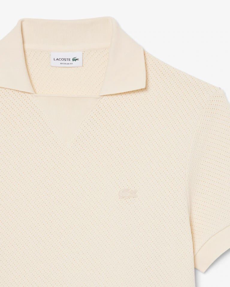Polo De Algodón De Encaje De Corte Regular – foto 6
