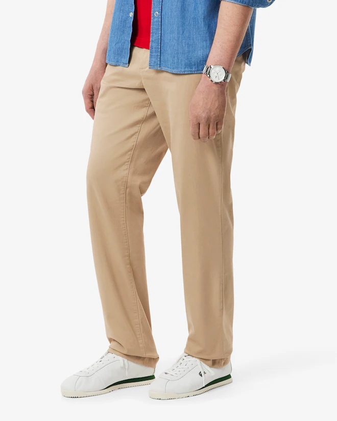 Pantalón regular chino de algodón