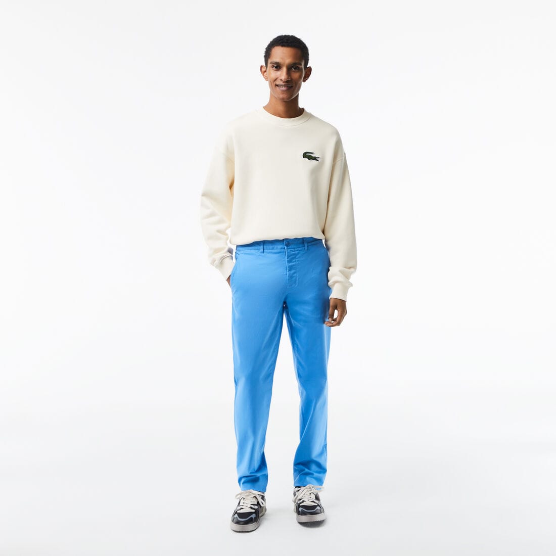 Pantalones de algodón elástico de corte ajustado para hombre – foto 1