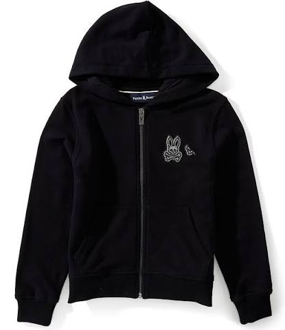 SUDADERA CON CAPUCHA Y CREMALLERA MARLO CON PARCHE HERRINGBONE PARA NIÑO – foto 1