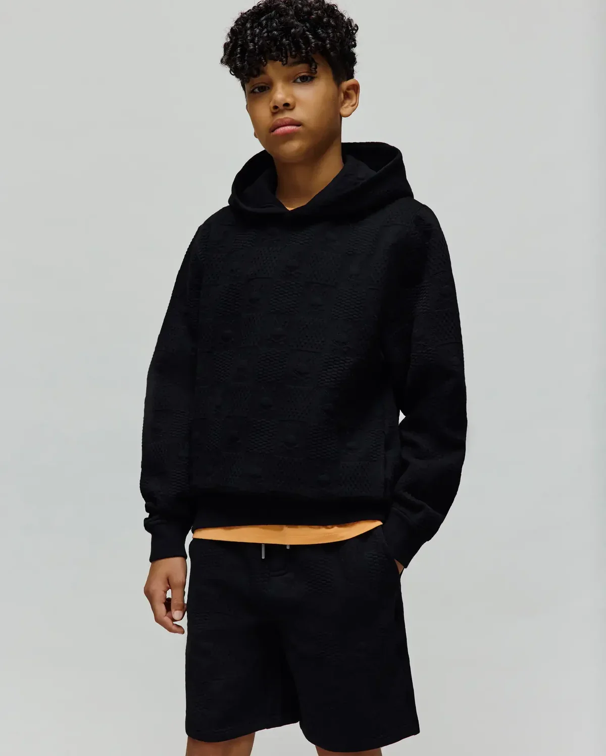SUDADERA CON CAPUCHA JACQUARD DUSTIN PARA NIÑO – foto 2