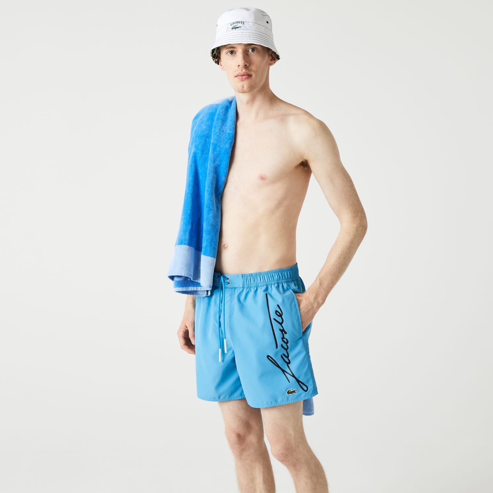 Traje De Baño Ligero Con Estampado Signature Para Hombre – foto 1