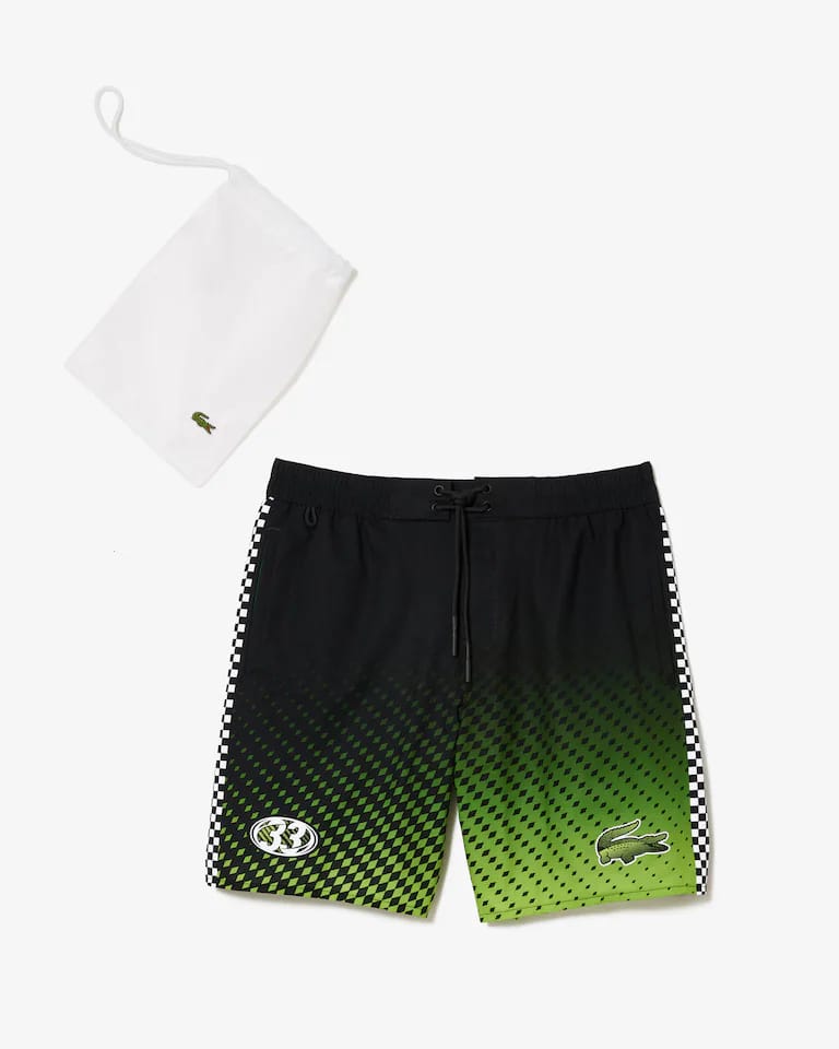Bañador de hombre con estampado de cuadros bicolor – foto 1