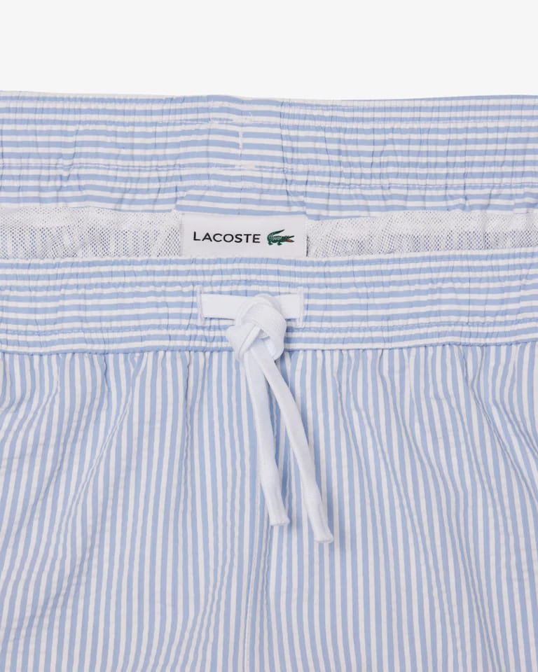 Bañador de hombre de largo medio con textura a rayas – foto 7