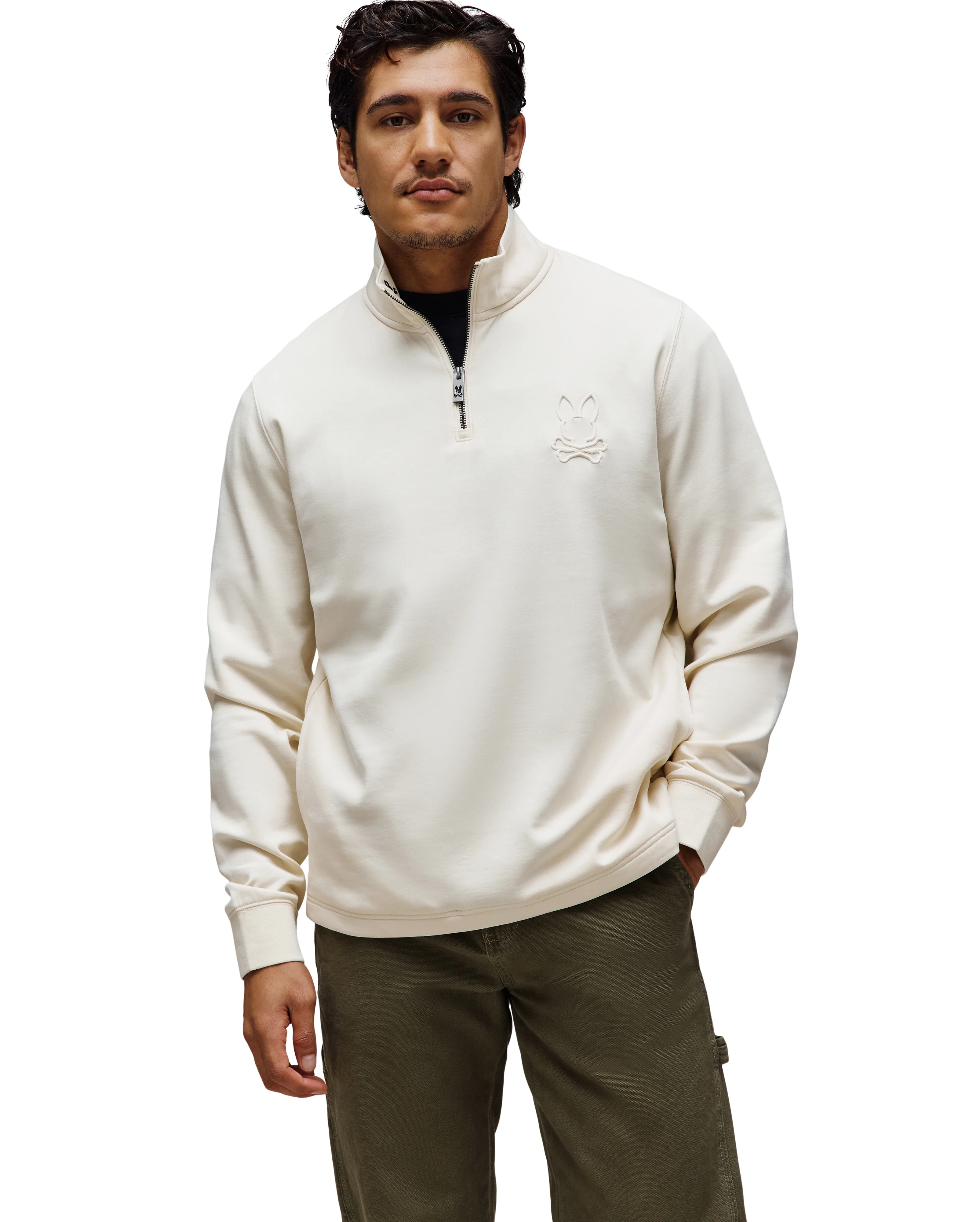 SUDADERA CON 1/4 DE CREMALLERA NEV PARA CABALLERO – foto 1