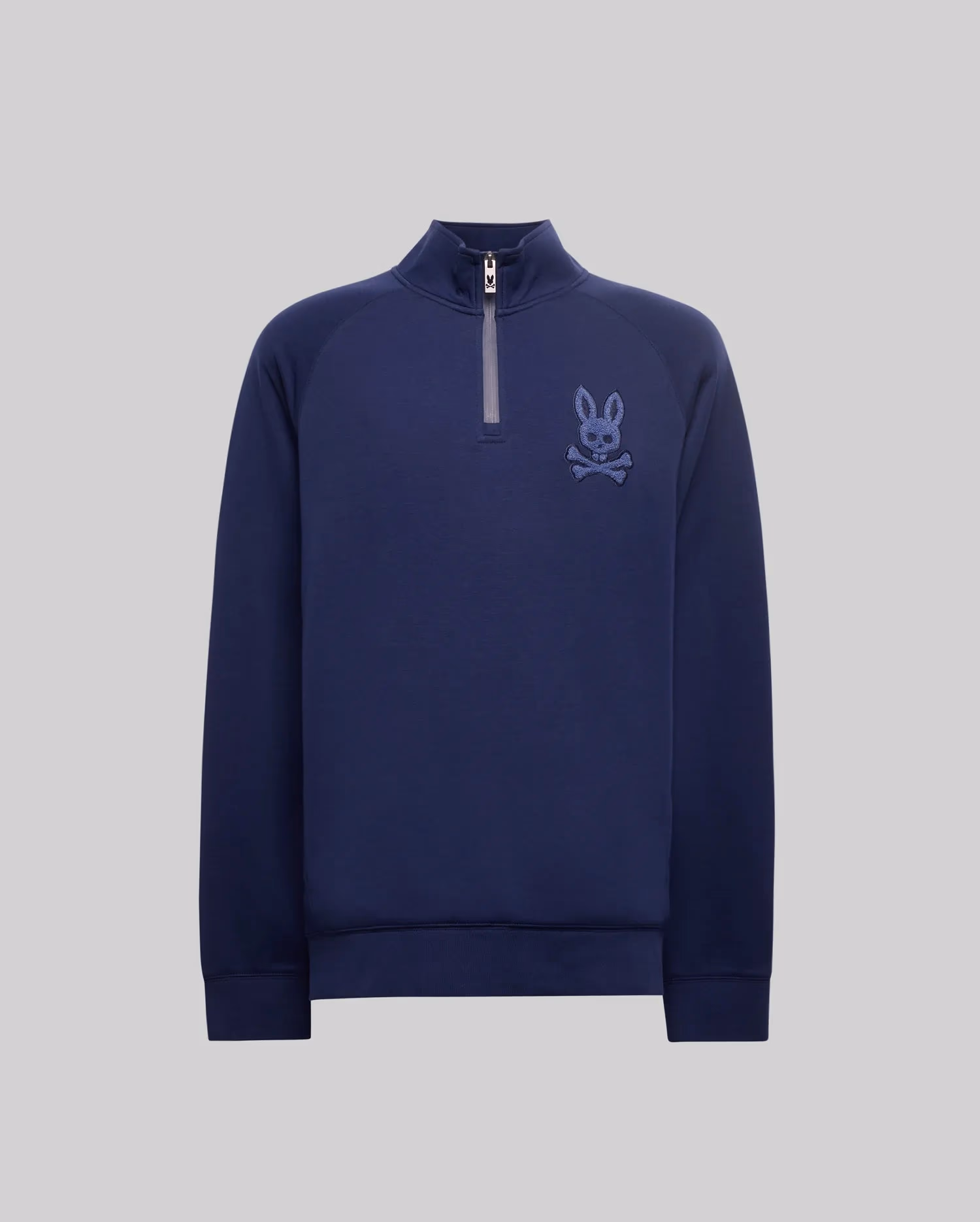 SUDADERA CON 1/4 DE CREMALLERA TATE CON PARCHE DE CHENILLE BORDADO PARA CABALLERO – foto 2