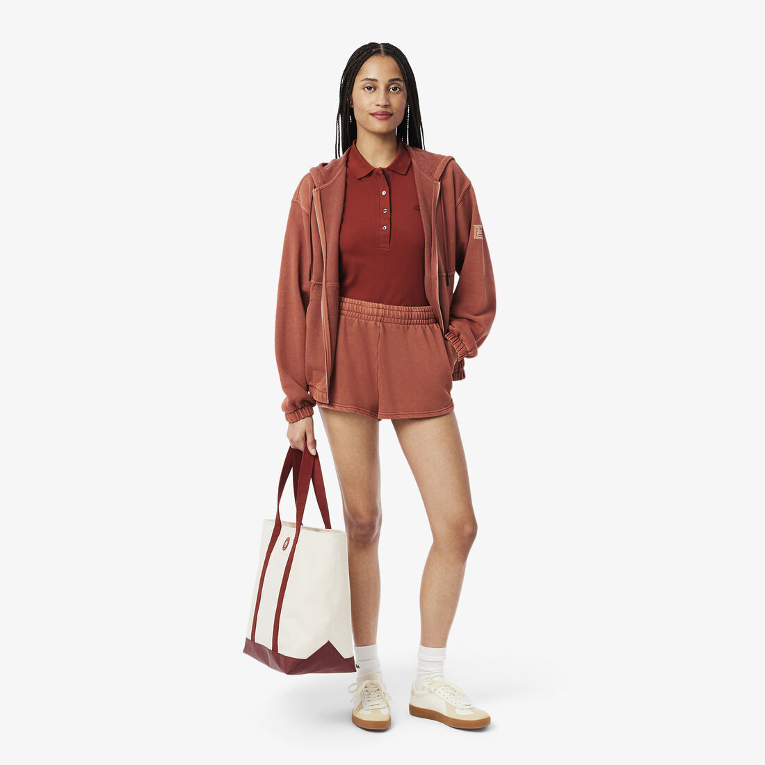 Polo en piqué de algodón stretch