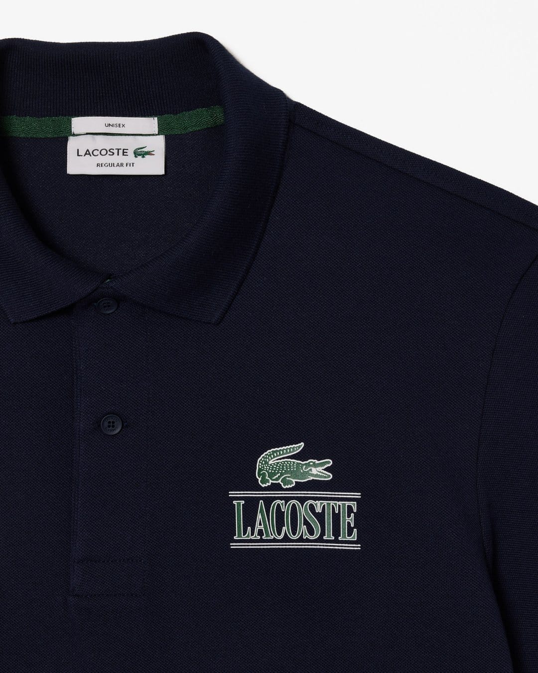 Polo unisex estampado corte regular azul marino. – foto 4