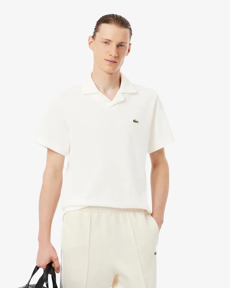 Polo de corte clásico mezcla de algodón y lino – foto 3