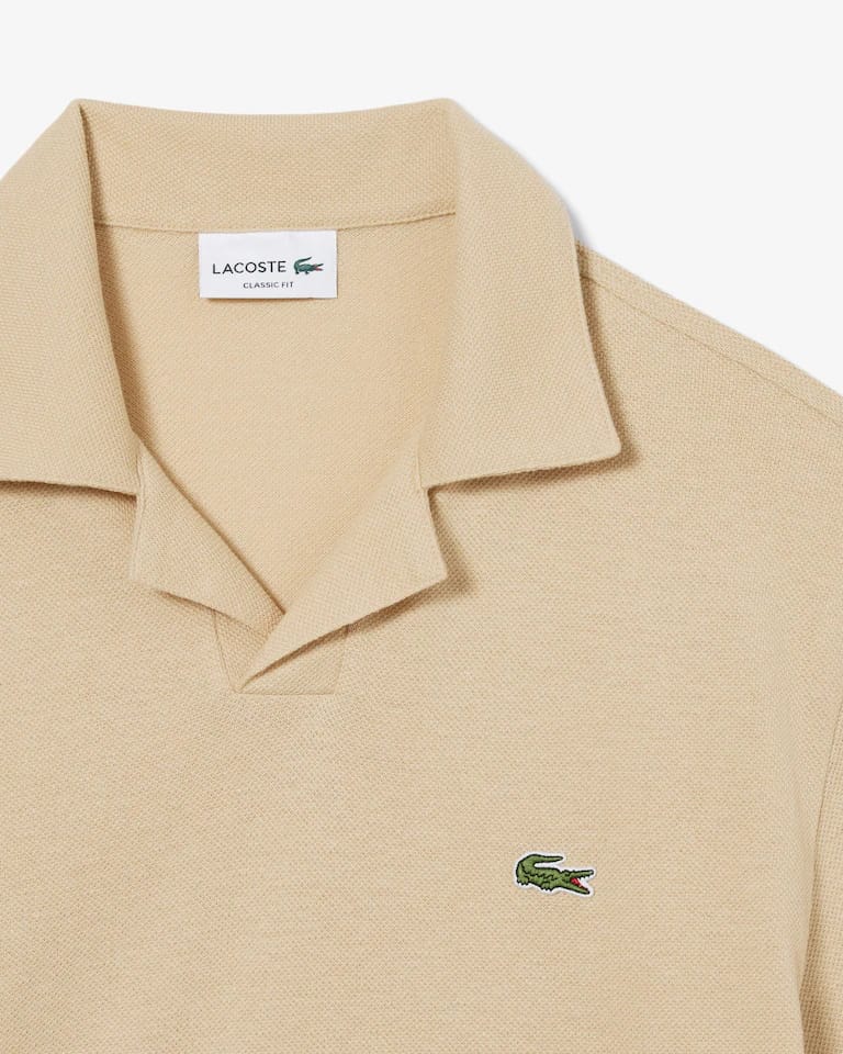 Polo de corte clásico mezcla de algodón y lino – foto 6