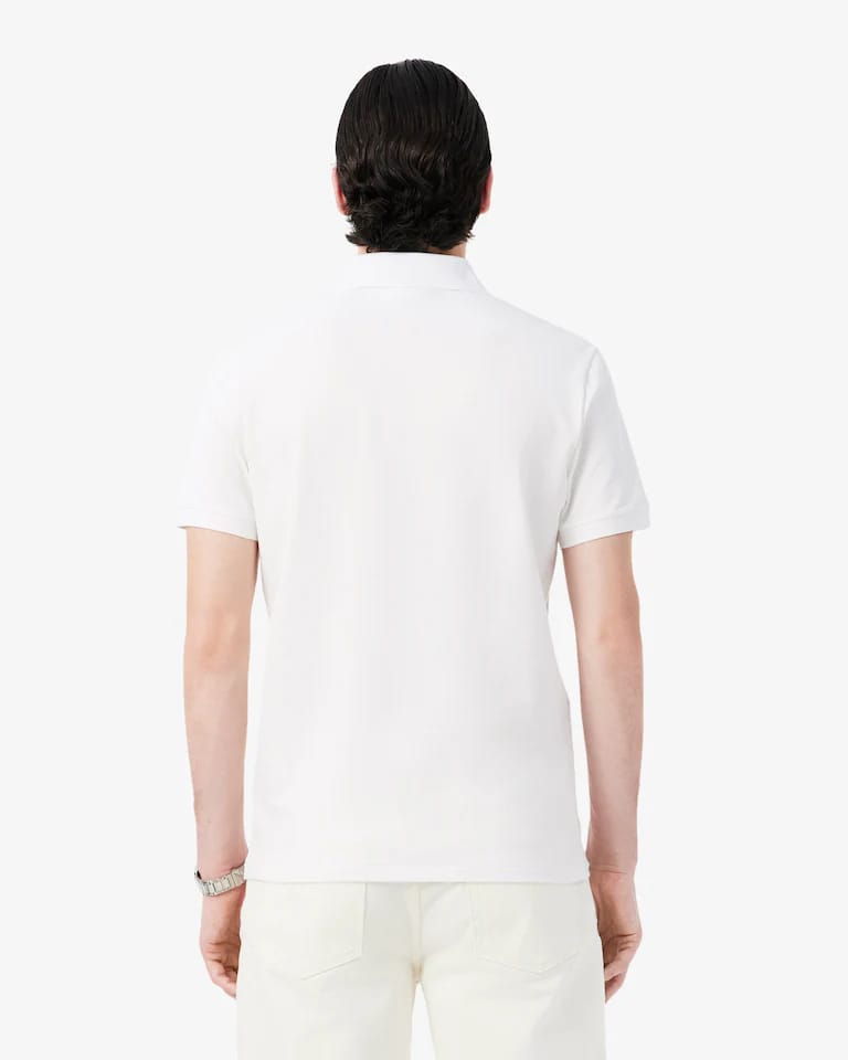 Polo Commuter de piqué de corte ajustado con detalles de marca de jacquard – foto 4