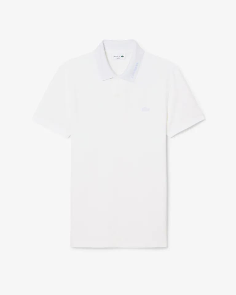 Polo Commuter de piqué de corte ajustado con detalles de marca de jacquard – foto 5