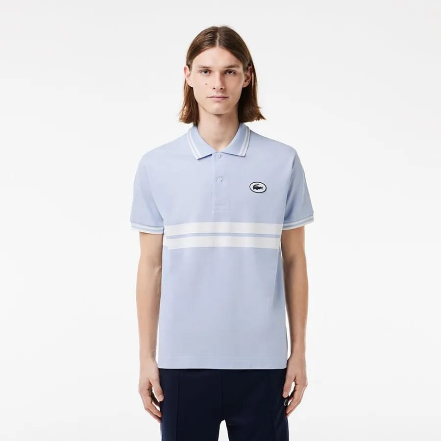 Polo clásico para hombre L.12.12 con insignia – foto 1