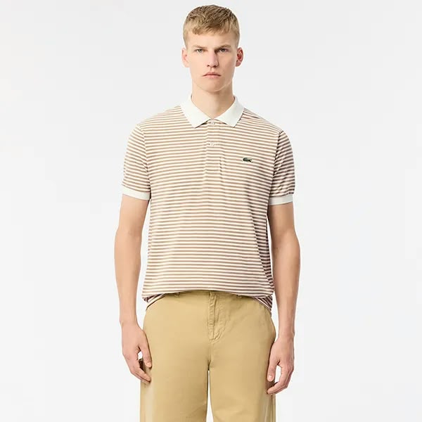 Polo de piqué a rayas de corte clásico talla L.12.12 – foto 1