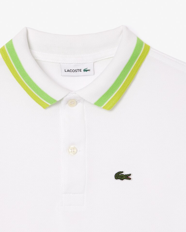 Polo de petit piqué con cuello a rayas para niño – foto 5