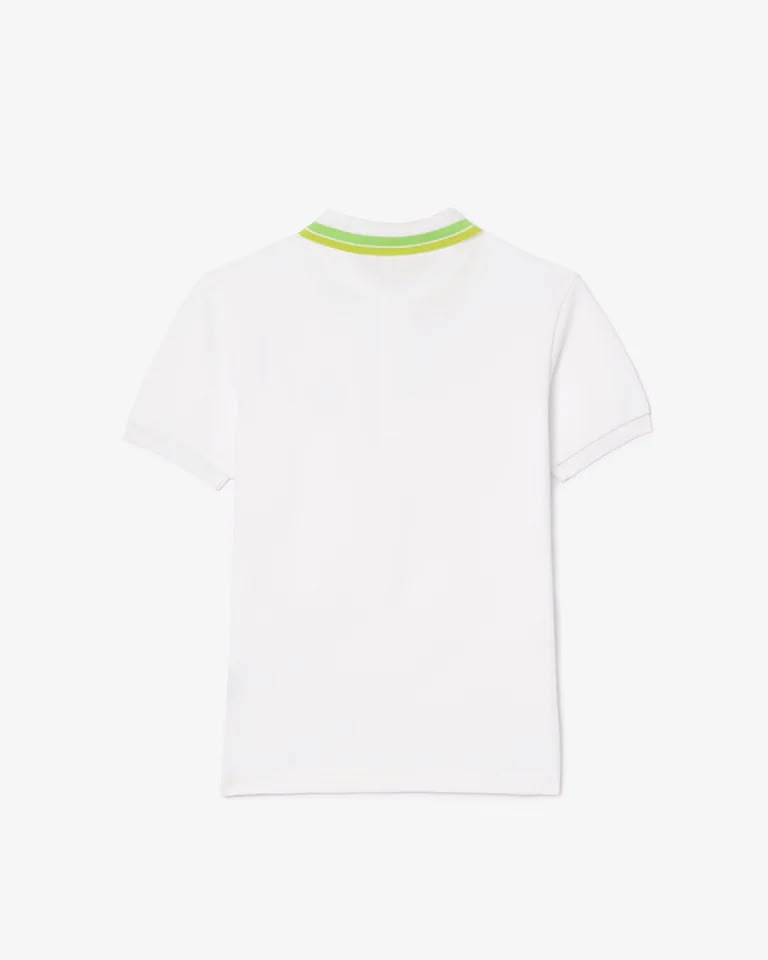 Polo de petit piqué con cuello a rayas para niño – foto 6