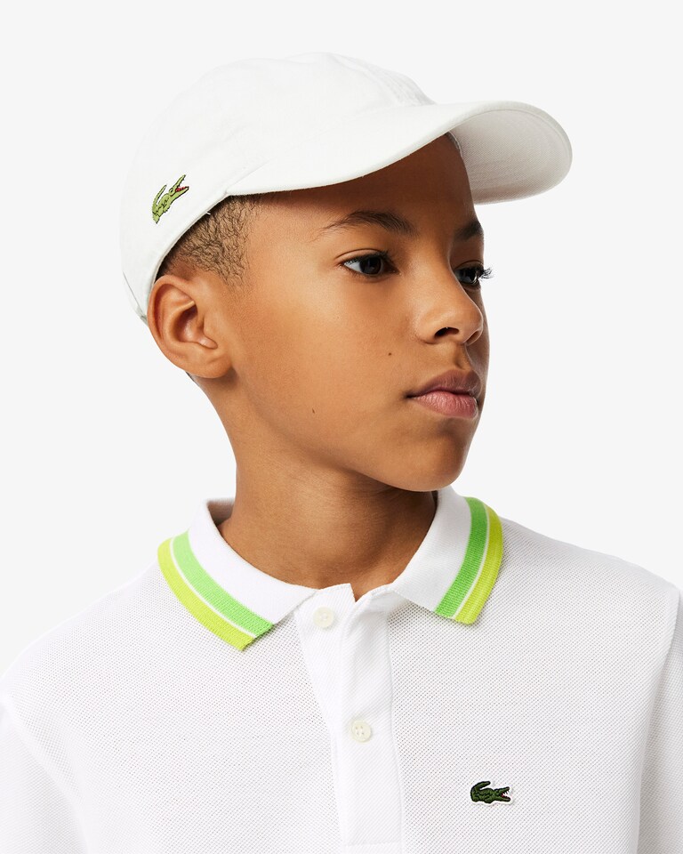 Polo de petit piqué con cuello a rayas para niño – foto 2
