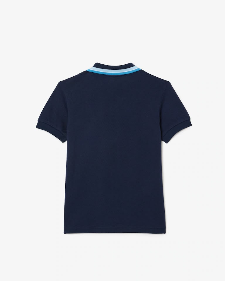Polo de petit piqué con cuello a rayas para niño – foto 6