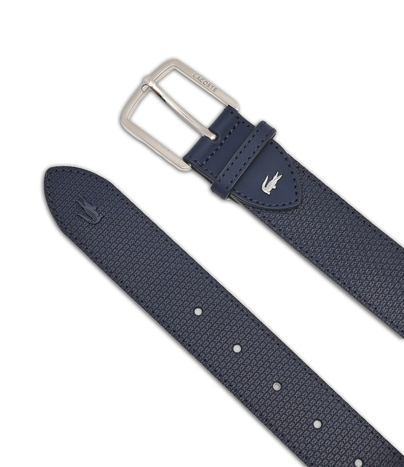 Cinturón Para Hombre En Piel Texturizada Con Hebilla Grabada – foto 2