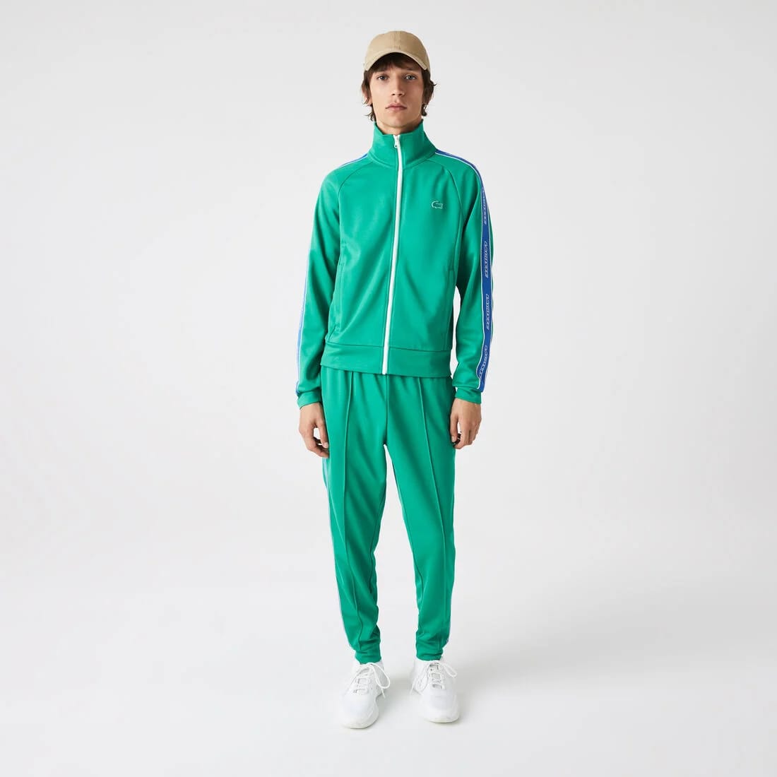 Sudadera con cremallera y cuello alto Lacoste Héritage para hombre – foto 1