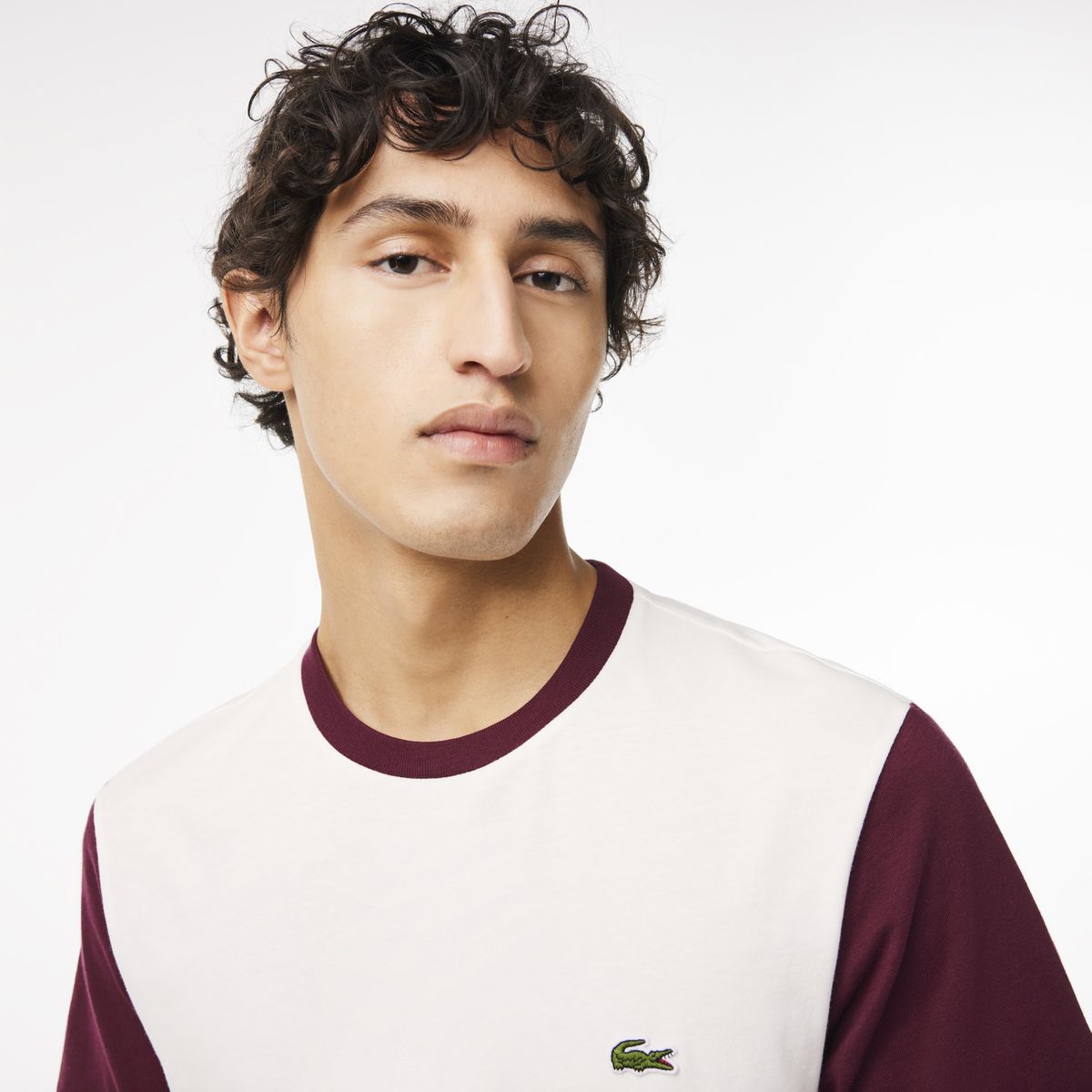 Camiseta Regular Fit De Algodón Color Block – foto 2