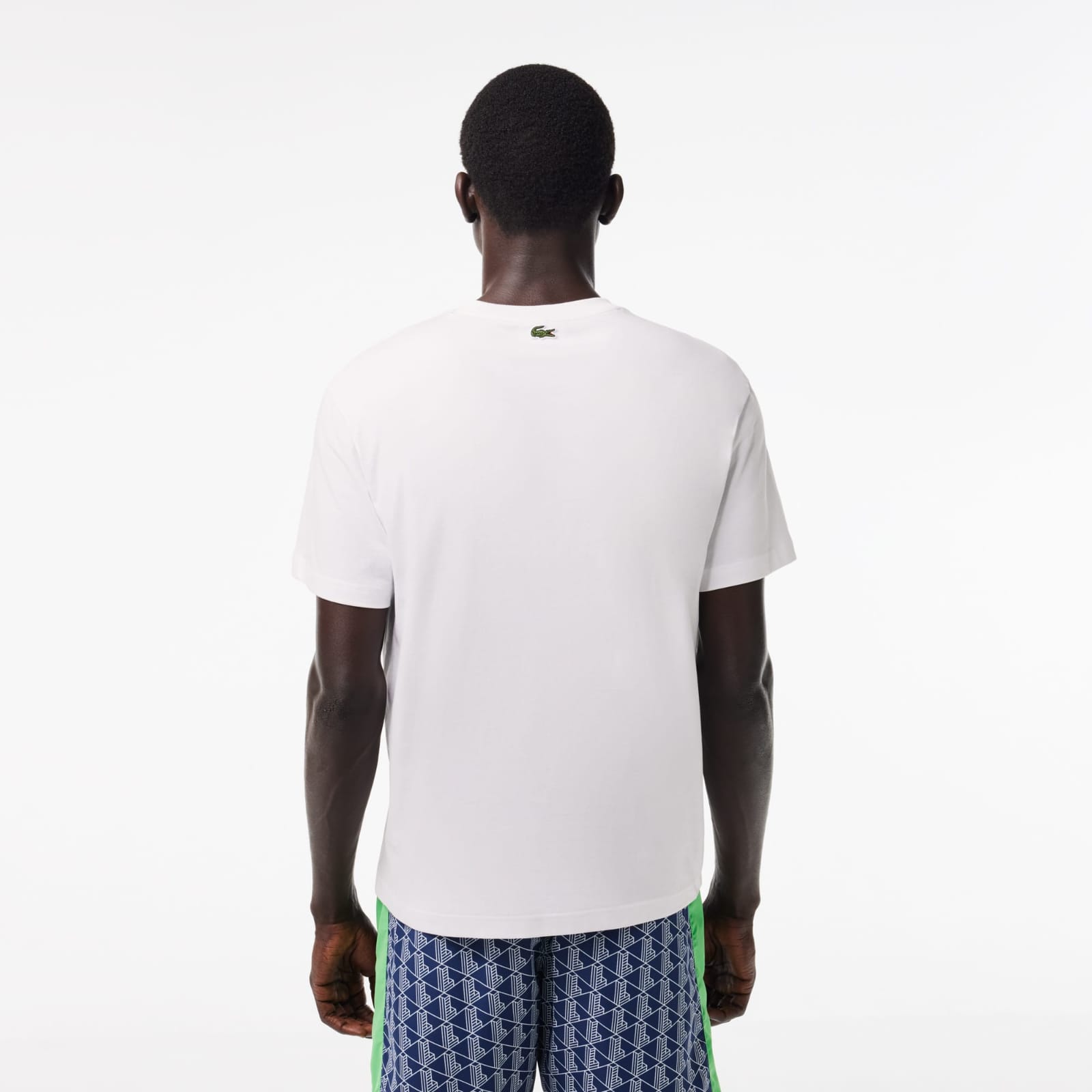 Camiseta de algodón para hombre con estampado de monograma – foto 4