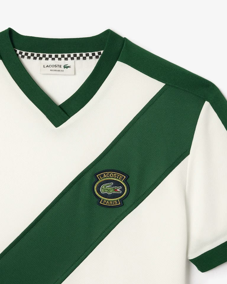 Camiseta De Malla De Insignia De Patrimonio Cosido – foto 2